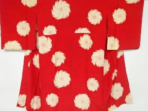 アンティーク　錦紗花模様長襦袢